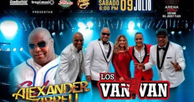 LOS VAN VAN Y ALEXÁNDER ABREU LLEGAN A LIMA, PERÚ